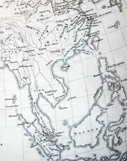 Part of the route of Marco Polo, from Marco Polo. 'The travels of Marco Polo, a Venetian, in the thirteenth century (London, 1818).