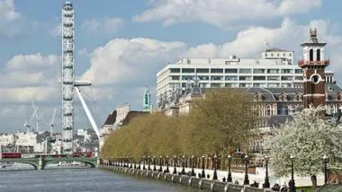 St Thomas' campus from the River Thames
