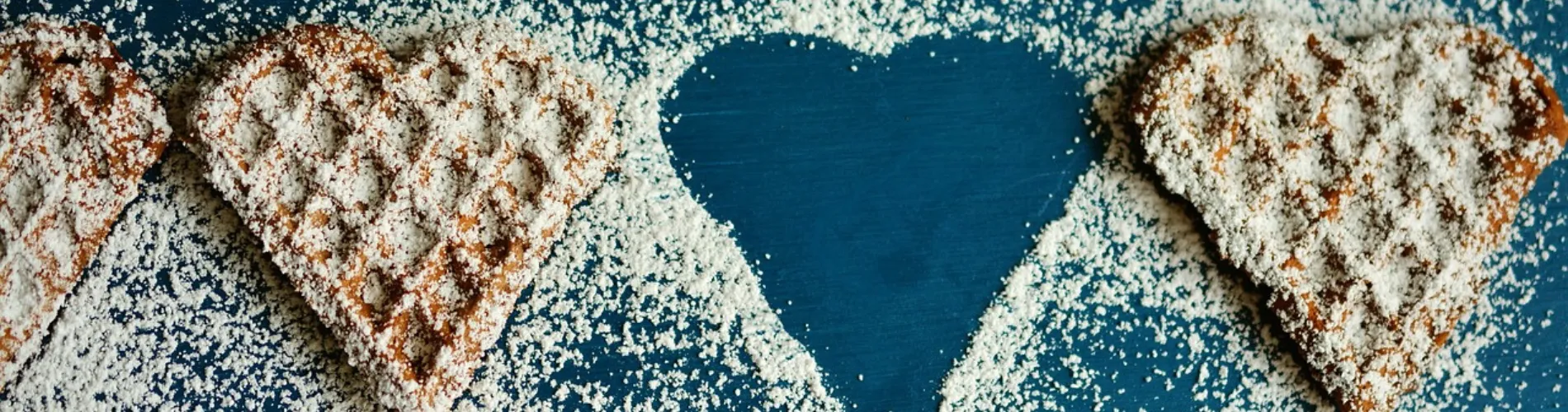 Heart Shapped Waffles