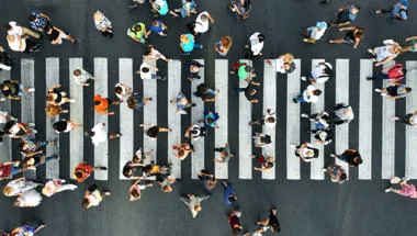 People walking