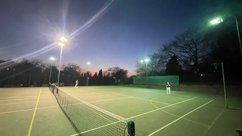 A tennis court in the Holland park