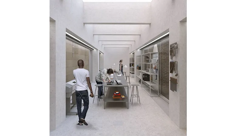 Maker space (image: Hall McKnight).