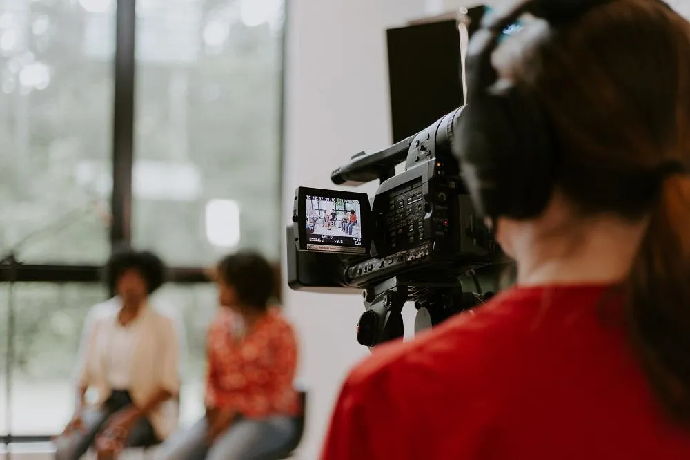 Filming camera view