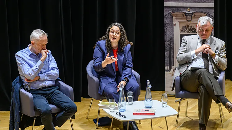 Dr Michelle Clement, Sir Michael Barber and Professor Jon Davis
