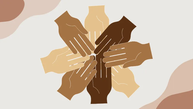 Cartoon graphics of hands